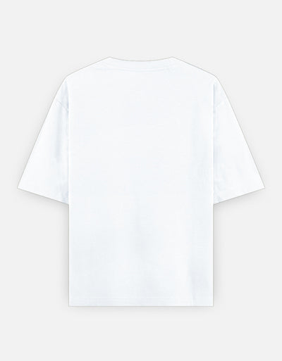 Escape Design - Unisex Oversized Classic T-Shirt in white - back view #color_white