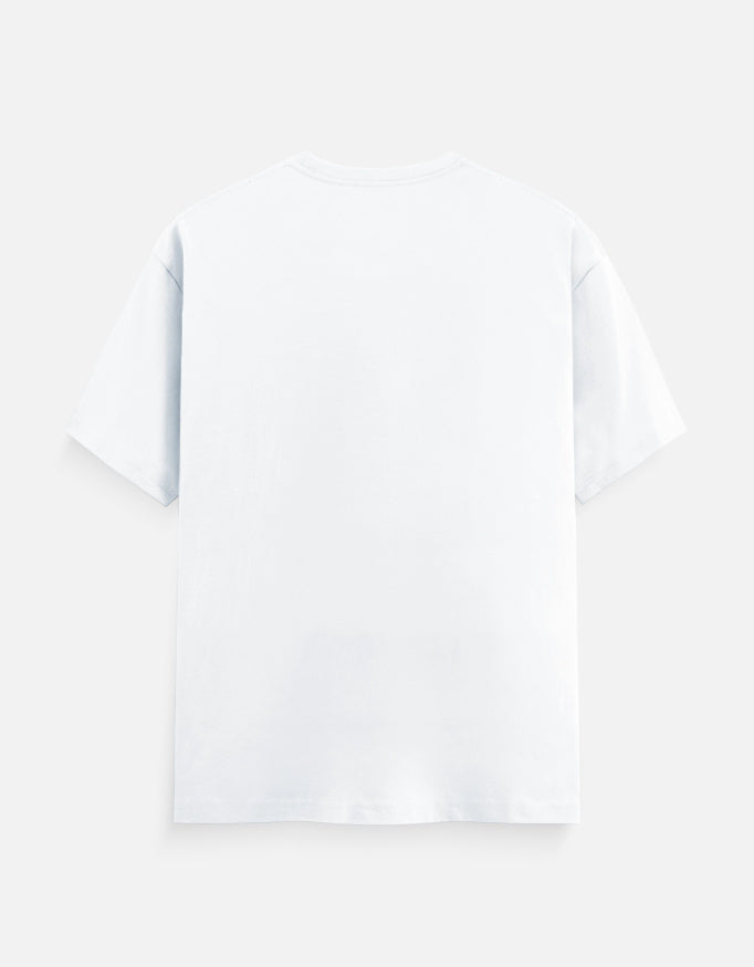 Squid Game Minimal Design - Unisex Classic Crew T-Shirt in white - back view #color_white
