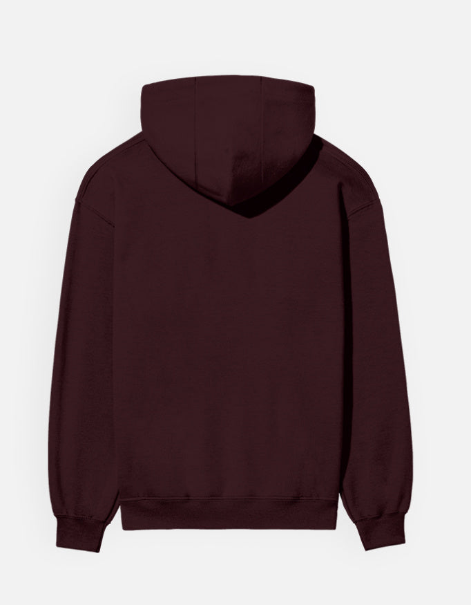 Ninja Fighter Design - Unisex Hoodie in maroon - back view #color_maroon