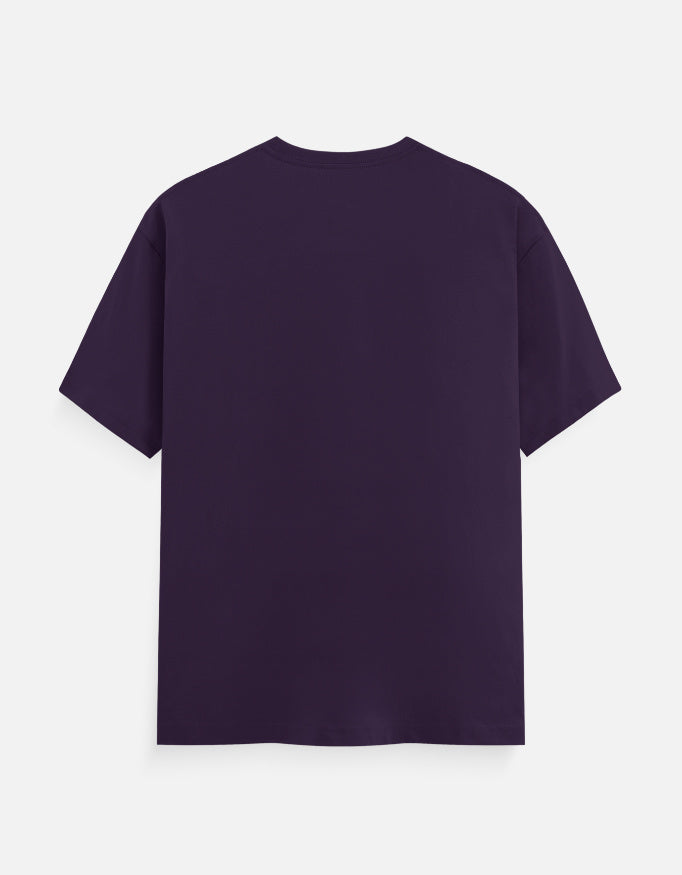 Squid Game Minimal Design - Unisex Classic Crew T-Shirt in purple - back view #color_purple