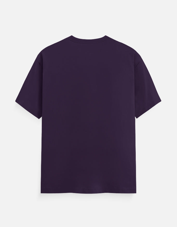 Dragon Design - Unisex Classic Crew T-Shirt in purple - back view #color_purple
