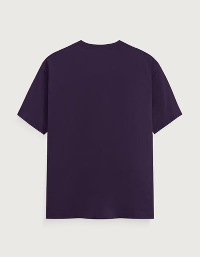 Memory Graphic - Unisex Classic Crew T-Shirt in purple - back view #color_purple