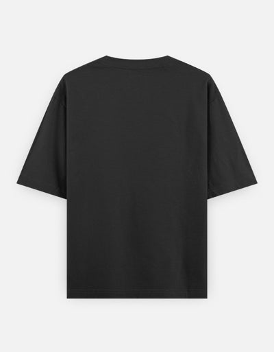 Escape Design - Unisex Oversized Classic T-Shirt in black - back view #color_black