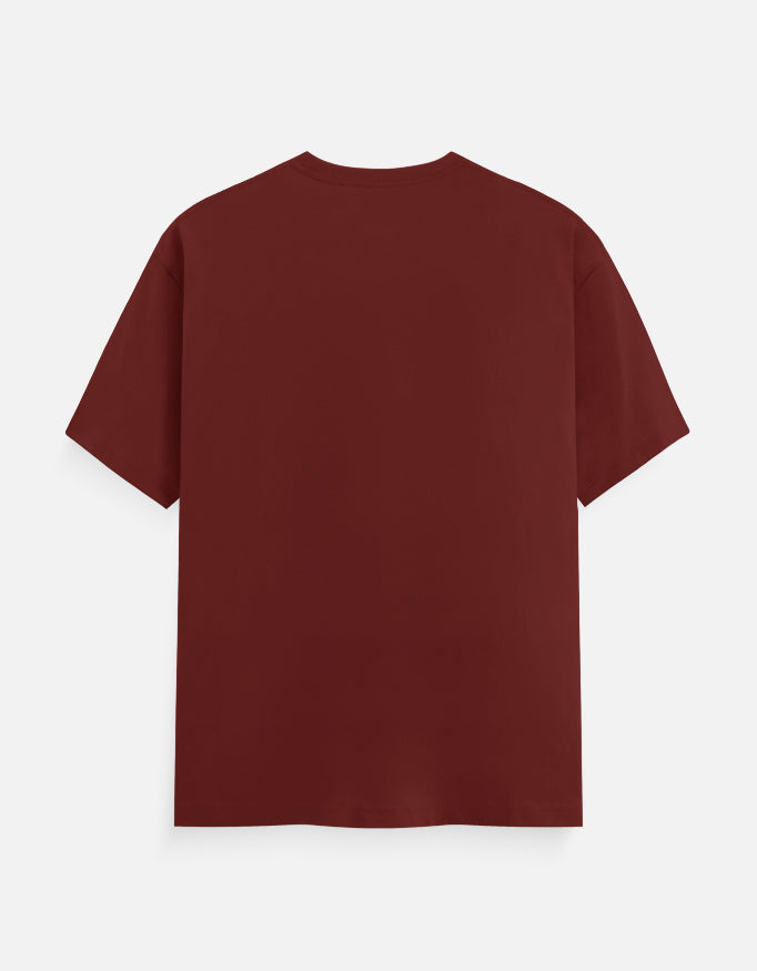 Manner And Respect Graphic - Unisex Classic Crew T-Shirt in brick red - back view #color_brick-red