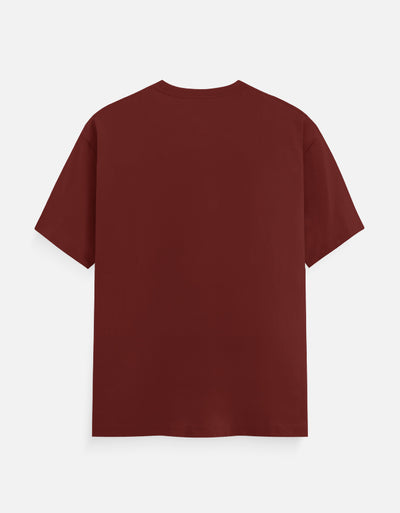 Manner And Respect Graphic - Unisex Classic Crew T-Shirt in brick red - back view #color_brick-red