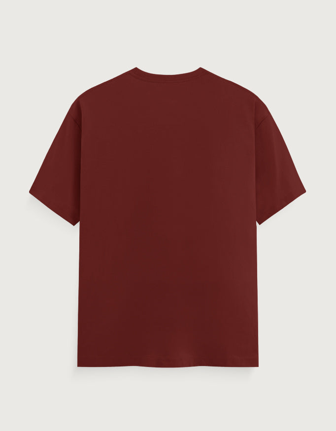 Memory Graphic - Unisex Classic Crew T-Shirt in brick red - back view #color_brick-red