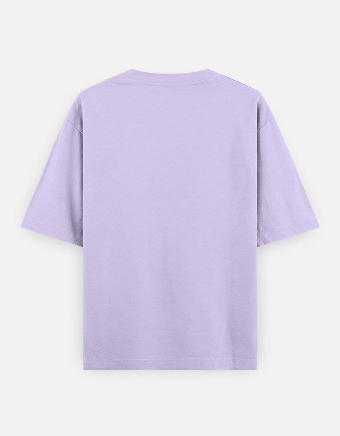 Disco Dance Mike Graphic - Unisex Oversized Classic T-Shirt in lavender - back view #color_lavender