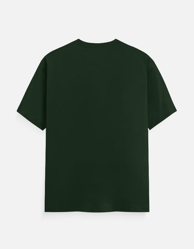 Dragon Design - Unisex Classic Crew T-Shirt in bottle green - back view #color_bottle-green