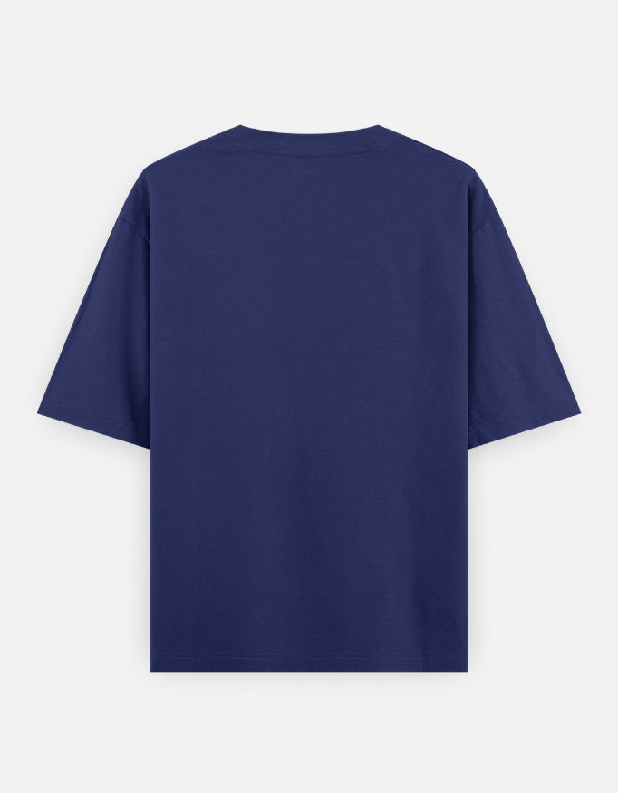 Escape Design - Unisex Oversized Classic T-Shirt in royal blue - back view #color_royal-blue