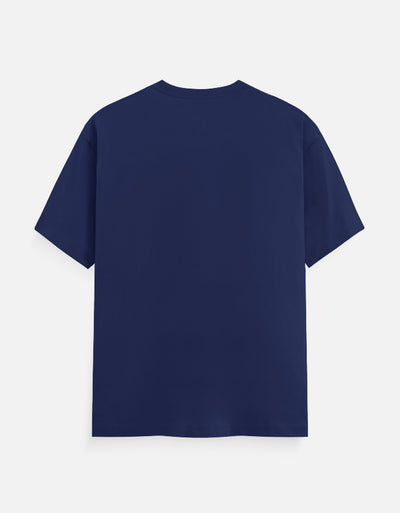 Dragon Design - Unisex Classic Crew T-Shirt in royal blue - back view #color_royal-blue