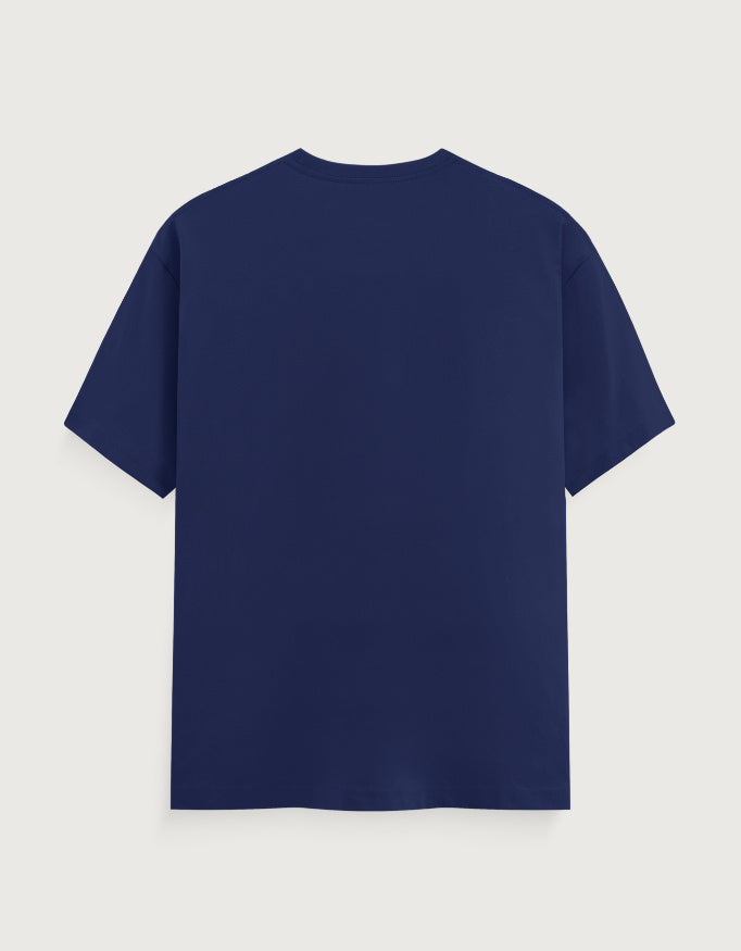 Memory Graphic - Unisex Classic Crew T-Shirt in royal blue - back view #color_royal-blue