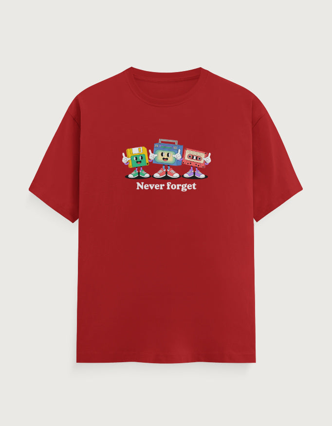 Memory Graphic - Unisex Classic Crew T-Shirt in red - front view #color_red