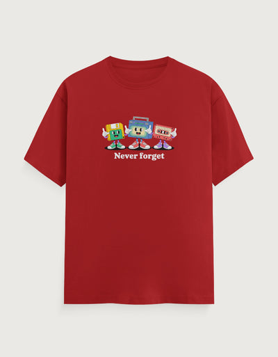 Memory Graphic - Unisex Classic Crew T-Shirt in red - front view #color_red