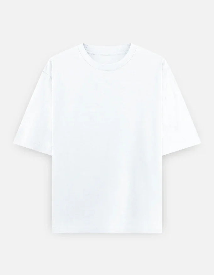 Plain - Unisex Oversized Classic T-Shirt in white - front view #color_white