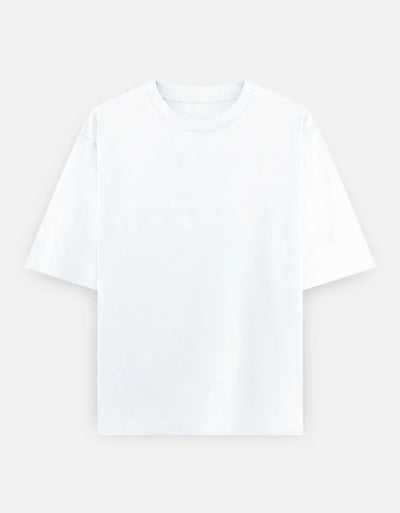 Plain - Unisex Oversized Classic T-Shirt in white - front view #color_white