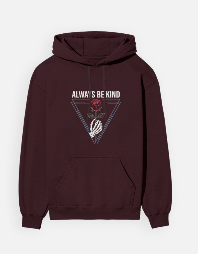 Flower Graphic - Unisex Hoodie in maroon - front view #color_maroon