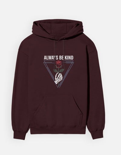 Flower Graphic - Unisex Hoodie in maroon - front view #color_maroon