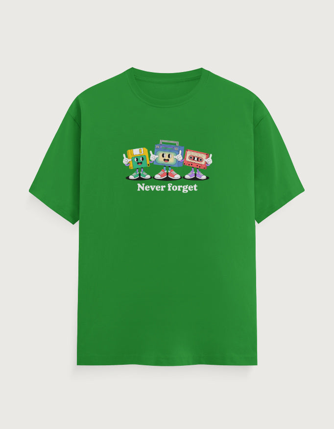 Memory Graphic - Unisex Classic Crew T-Shirt in flag green - front view #color_flag-green