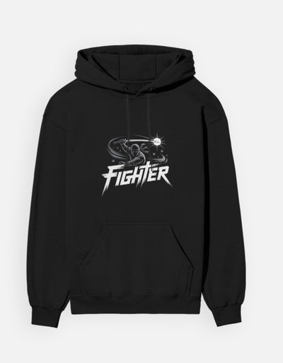 Ninja Fighter Design - Unisex Hoodie in black - front view #color_black