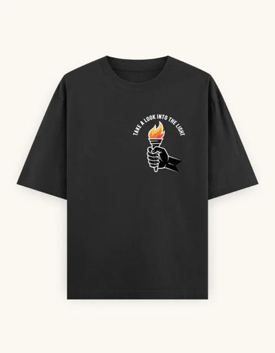 Ghost - Unisex Oversized Classic T-Shirt in black - front view #color_black