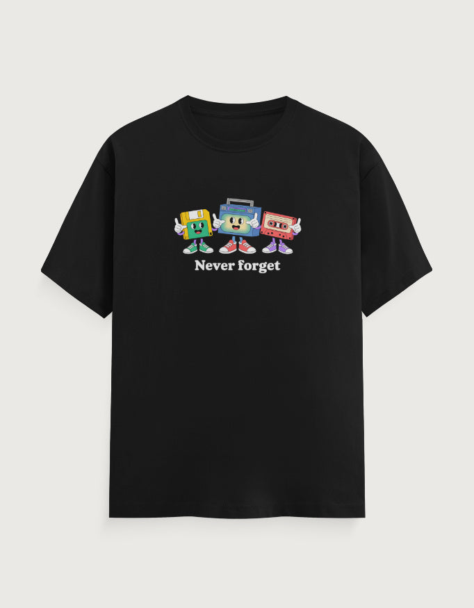 Memory Graphic - Unisex Classic Crew T-Shirt in black - front view #color_black