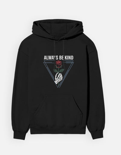 Flower Graphic - Unisex Hoodie in black - front view #color_black
