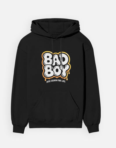 Bad Boy Graphic - Unisex Hoodie in black - front view #color_black