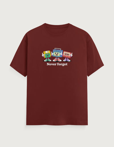 Memory Graphic - Unisex Classic Crew T-Shirt in brick red - front view #color_brick-red