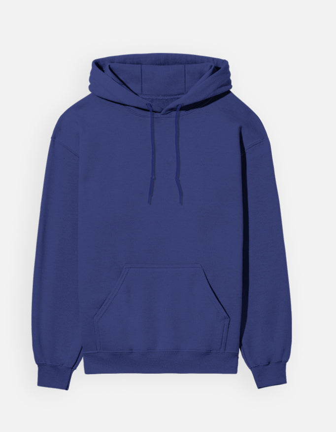 Plain - Unisex Hoodie in royal blue - front view #color_royal-blue