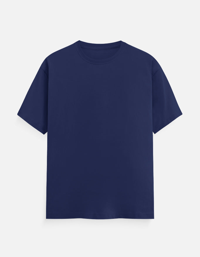 Plain - Male Classic Crew T-Shirt in royal blue - front view #color_royal-blue
