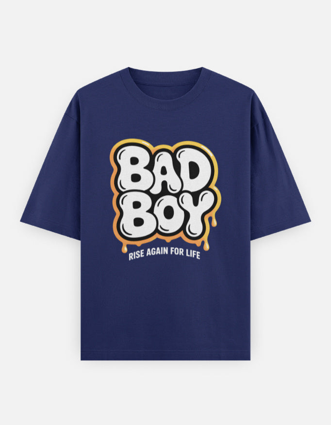 Bad boy graphic - Unisex Oversized Classic T-Shirt in royal blue - front view #color_royal-blue