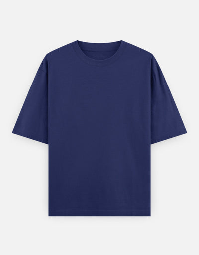 Plain - Unisex Oversized Classic T-Shirt in royal blue - front view  #color_royal-blue