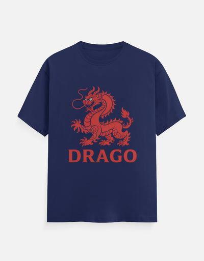 Dragon Design - Unisex Classic Crew T-Shirt in royal blue - front view #color_royal-blue