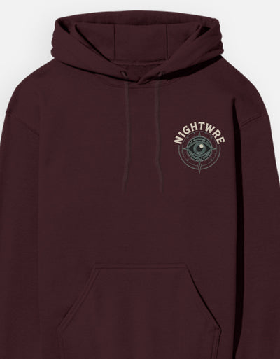 Eye-see the unseen - Unisex Hoodie in maroon - front view #color_maroon