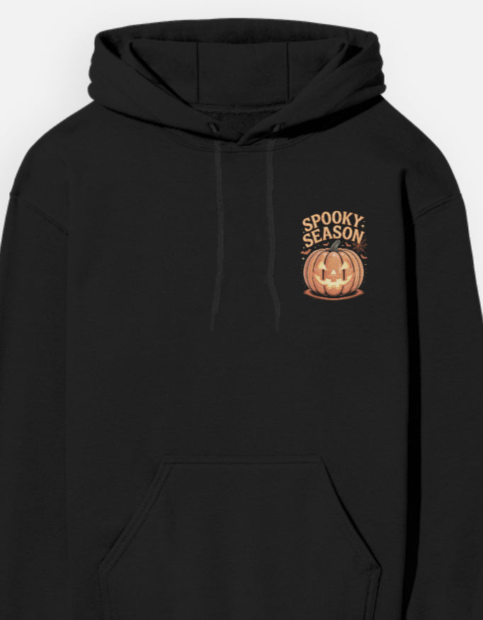 Halloween Minimum Graphic - Unisex Hoodie in black - front view #color_black