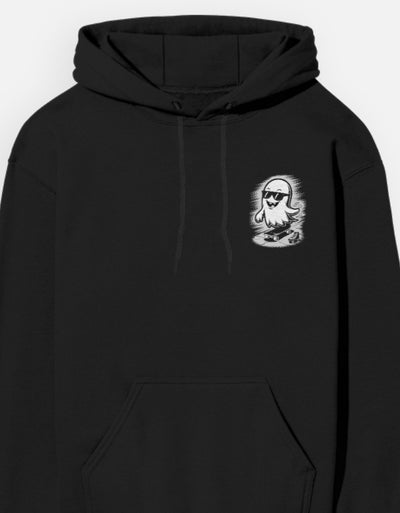 Ghost Funny Art - Unisex Hoodie in black - front view #color_black