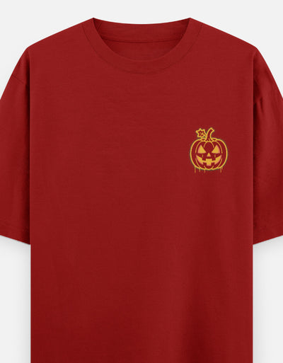Halloween Season Graphic - Unisex Oversized Classic T-Shirt in red - front view #color_red