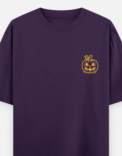 Halloween Season Graphic - Unisex Oversized Classic T-Shirt in purple - front view #color_purple