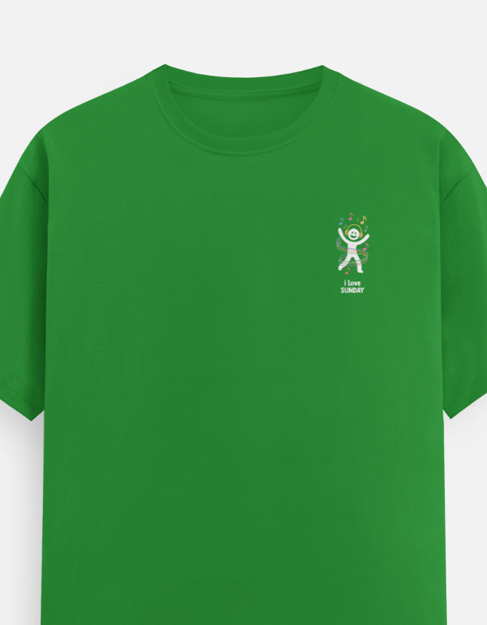 Mood of the days Graphic - Unisex Classic Crew T-Shirt in flag green - front view #color_flag-green