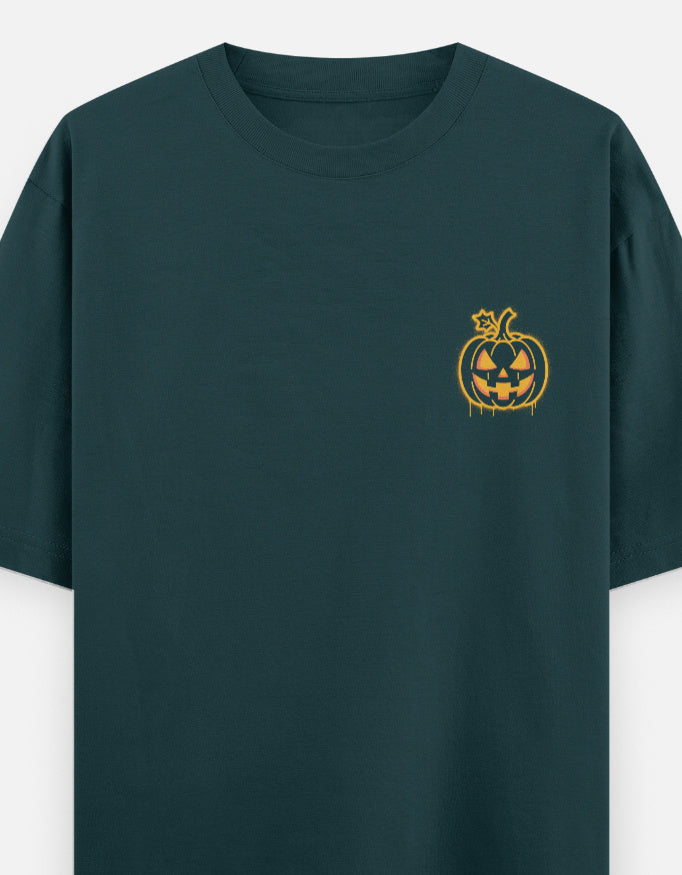 Halloween Season Graphic - Unisex Oversized Classic T-Shirt in petrol blue - front view #color_petrol-blue