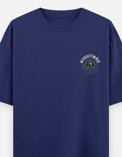 Eye See The Unseen Graphic - Unisex Oversized Classic T-Shirt in royal blue - front view #color_royal-blue