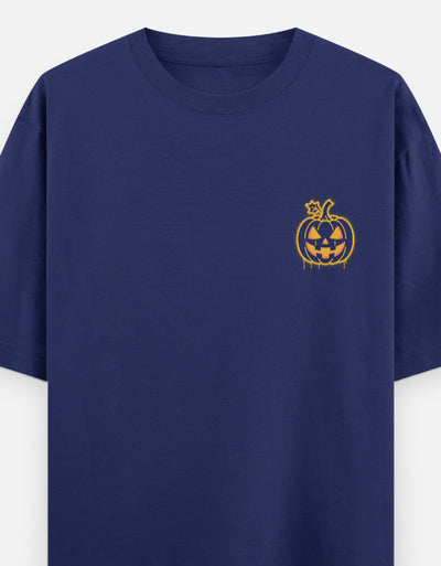 Halloween Season Graphic - Unisex Oversized Classic T-Shirt in royal blue - front view #color_royal-blue